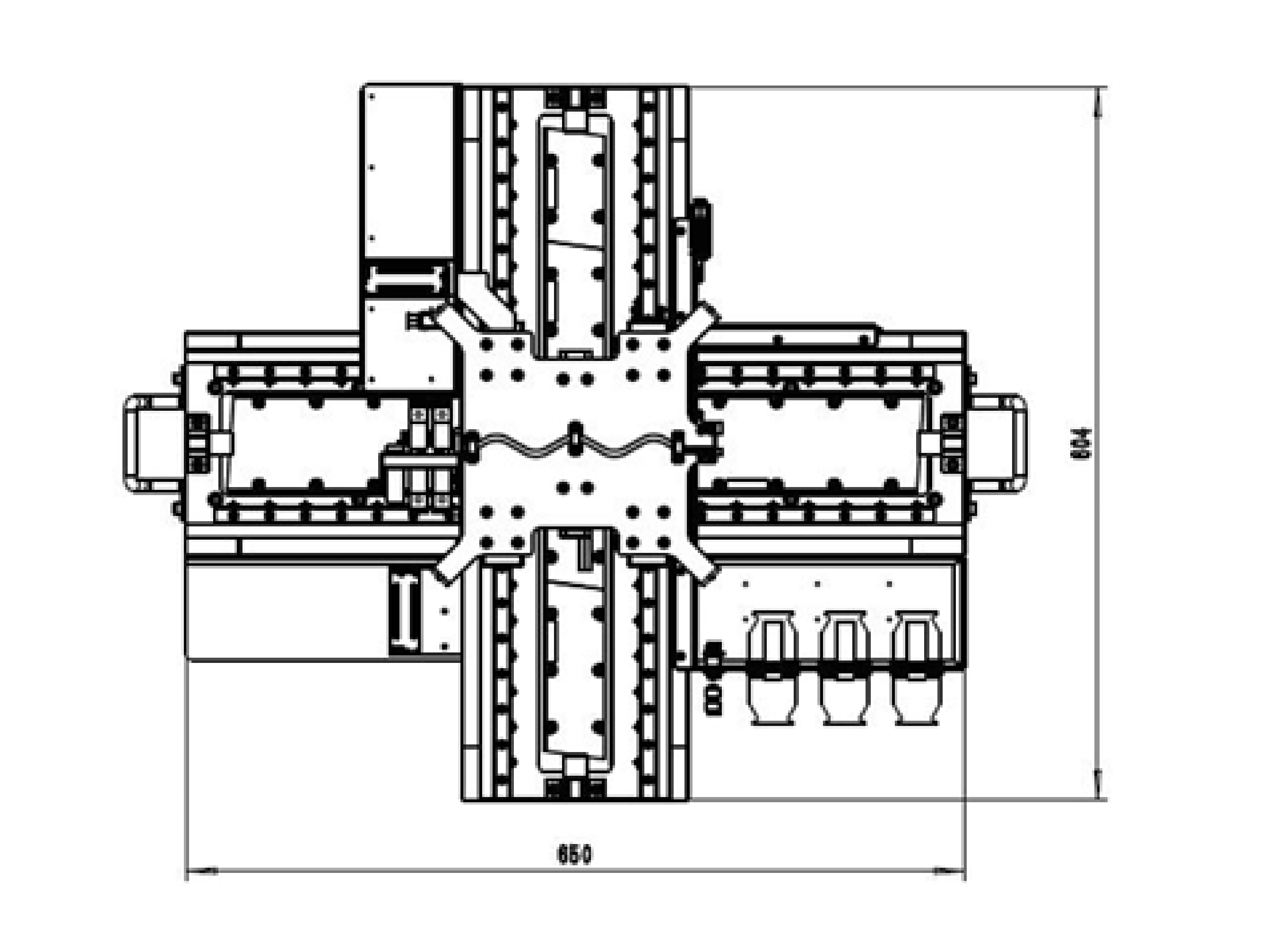 格物光学-堆叠式二维精密位移台尺寸.png 格物光学-堆叠式二维精密位移台尺寸.png